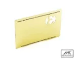 Brushed Gold Business Cards