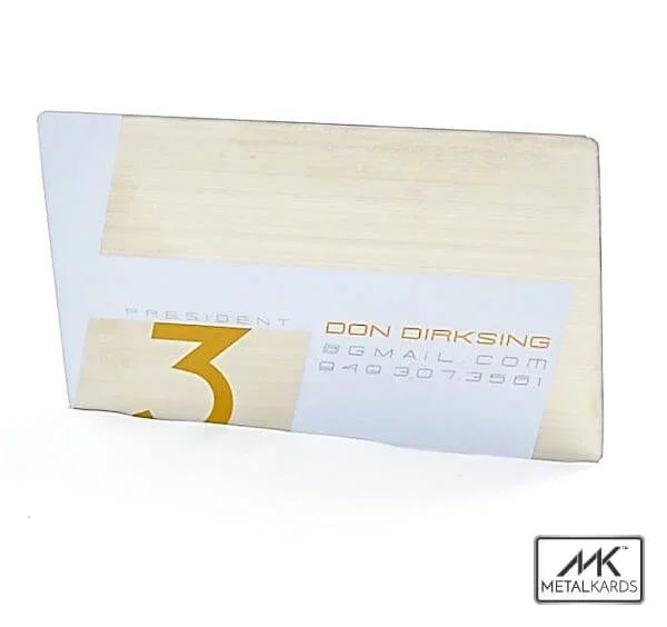 White Metal Business Cards