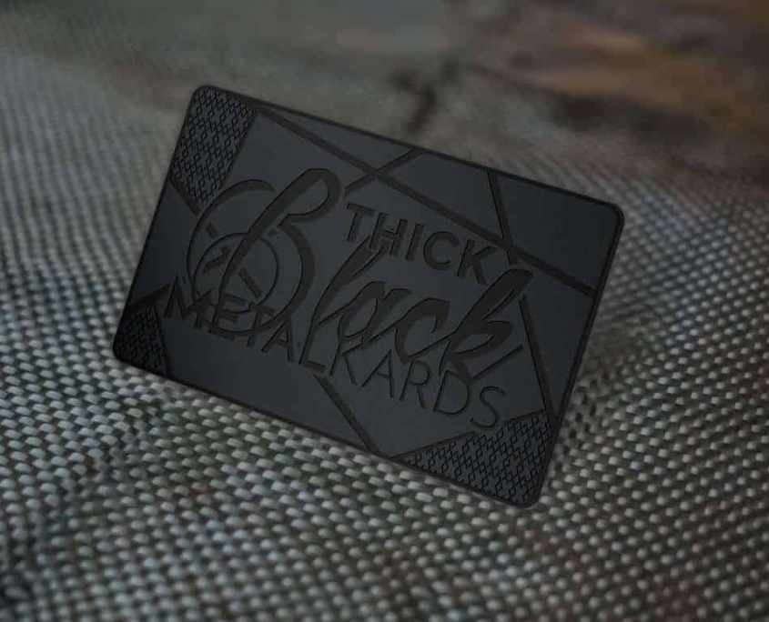 Black Metal Business Card