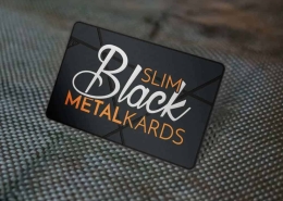 Black Metal Business Cards