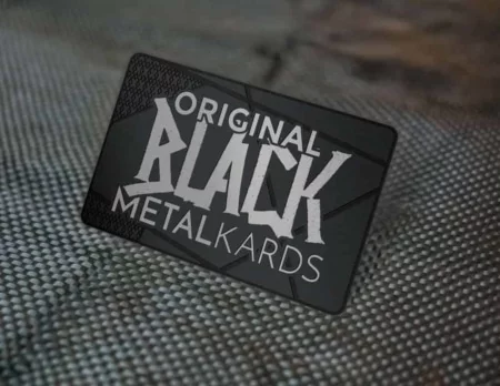 Ultra Thick Black Metal Business Card 
