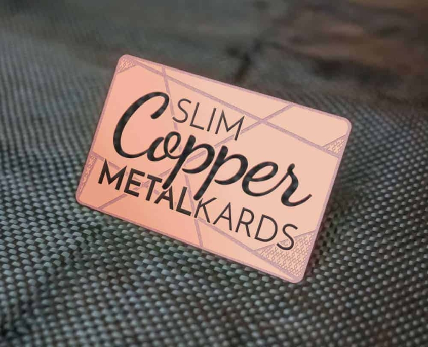 Copper Metal Cards