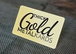 Thick Gold Business Card Thick Gold Business Card