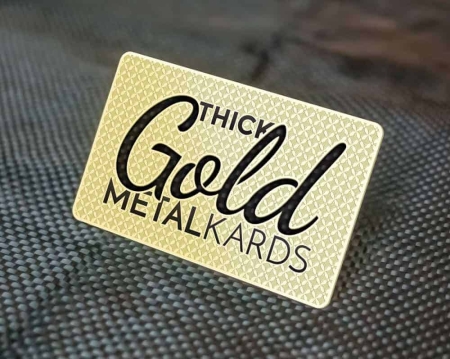 Thick Gold Business Card