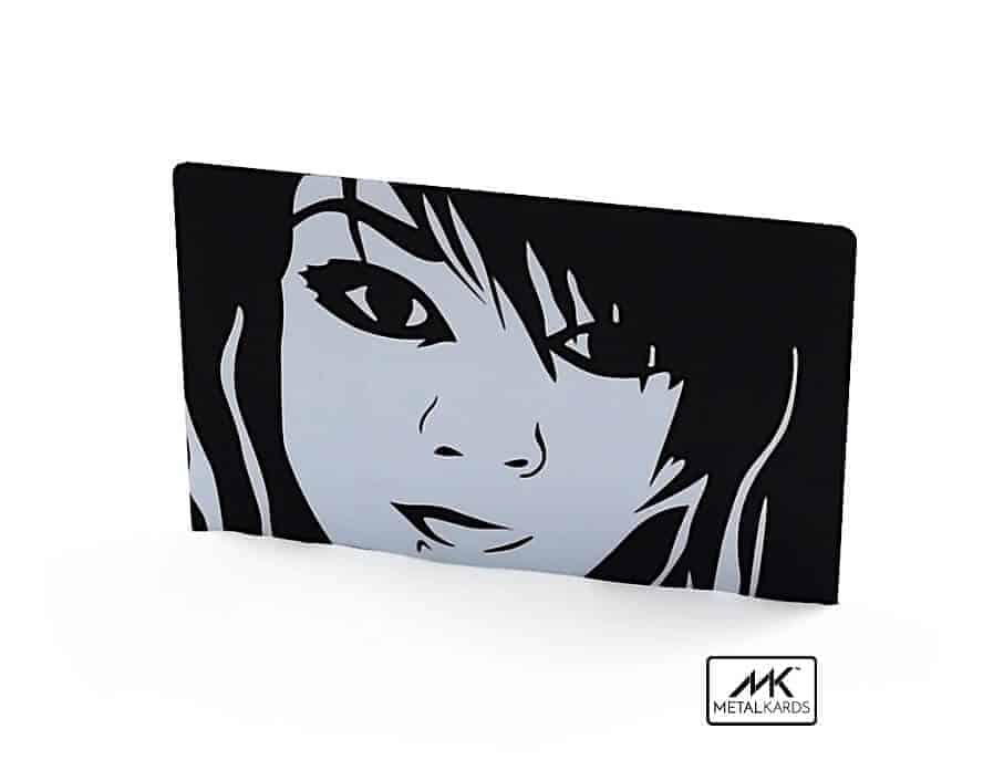 Black and White Metal Cards