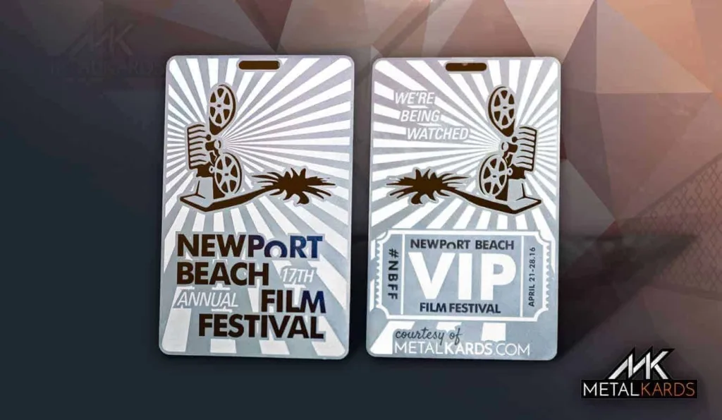 Metal Vip Card For Newport Beach Film Festival