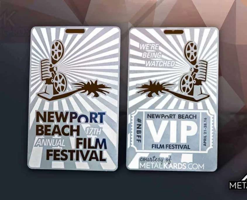 NBFF-Metal-VIP-Cards Metal Vip Card For Newport Beach Film Festival