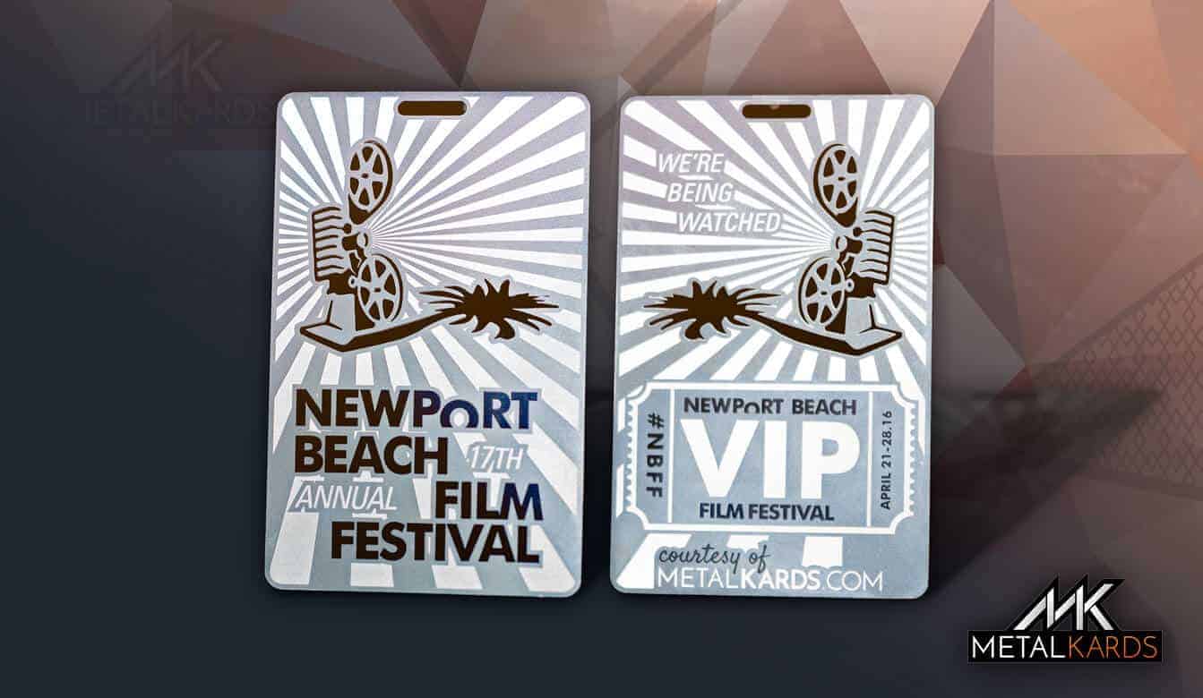Metal VIP Card for Newport Beach Film Festival