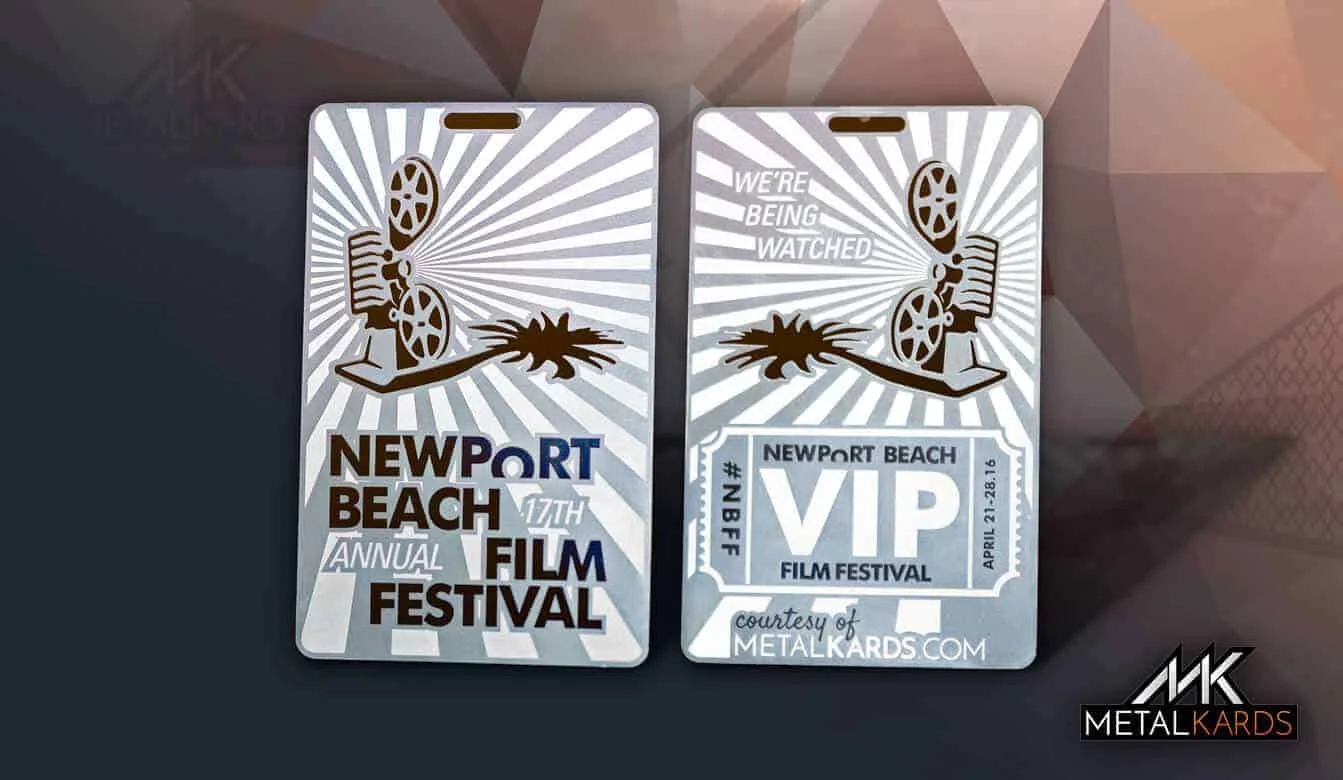 NBFF-Metal-VIP-Cards Metal Vip Card For Newport Beach Film Festival