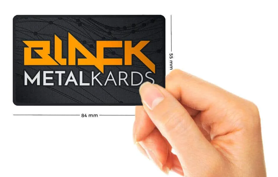 Black Metal Card