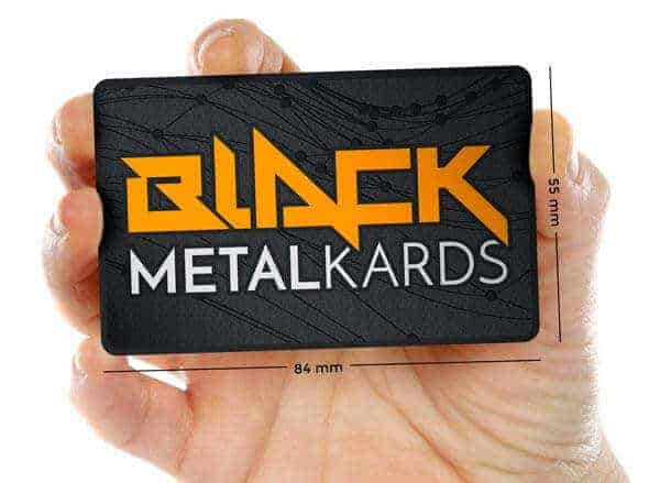 black metal cards