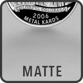Matte Stainless Steel Metal Business Cards