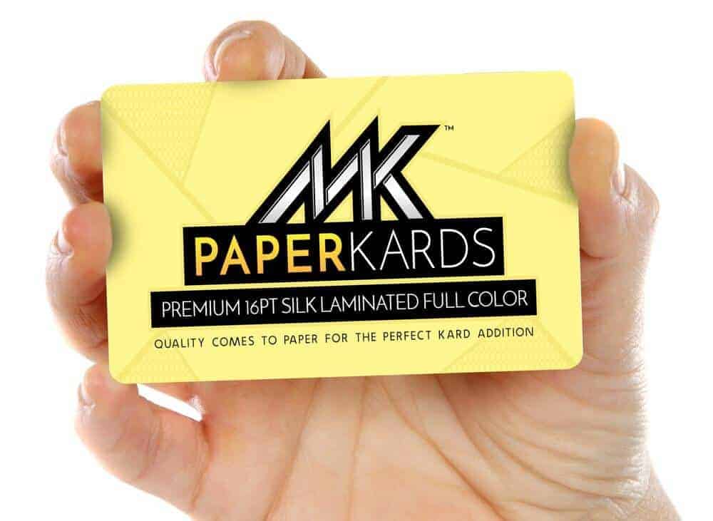 Silk Laminated Paper Kards