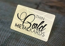 Thin Gold Metal Cards