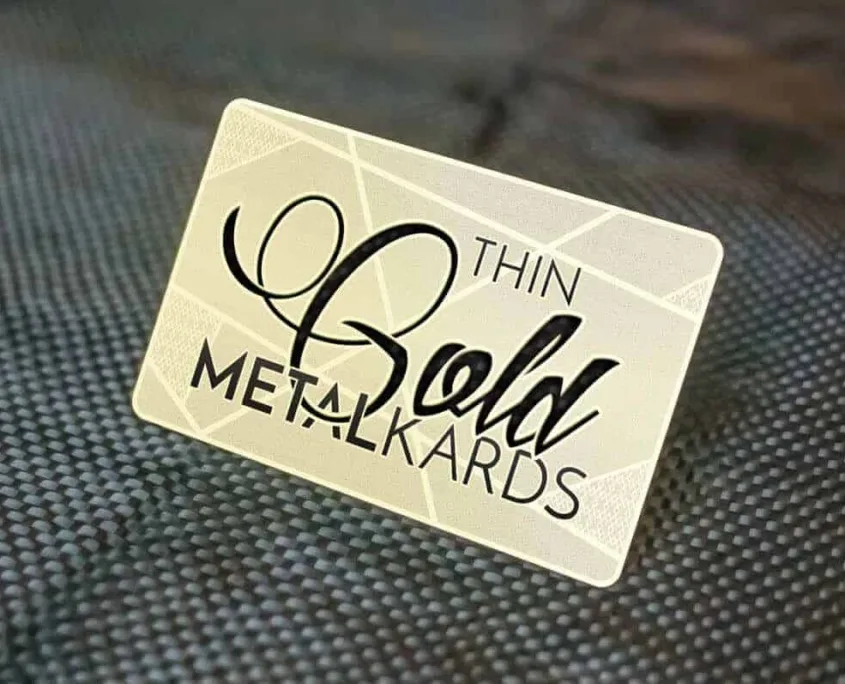 Thin Gold Metal Cards Thin Gold Metal Cards