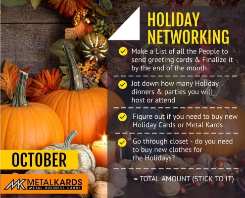 Holiday Networking with Metal Cards