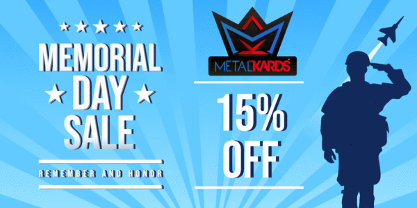 Memorial Day Metal Cards Sale