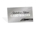 0.5mm Original Stainless Steel Business Cards product silvermetalcards builder 01md Silver Metal Cards Builder