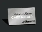 Stainless Steel Business Cards product silvermetalcards builder 02lg Silver Metal Cards Builder