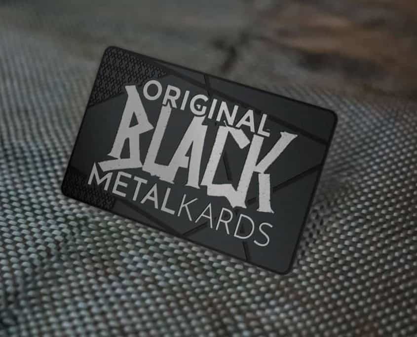 black metal cards