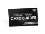 0.7mm Thick Black Metal Business Card product blackmetalcards builder 02sm Black Metal Cards Builder