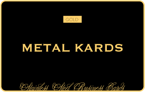 Gold Metal Card with Full Black Silkscreen