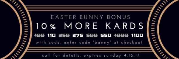 Promo Bonus Metal Cards