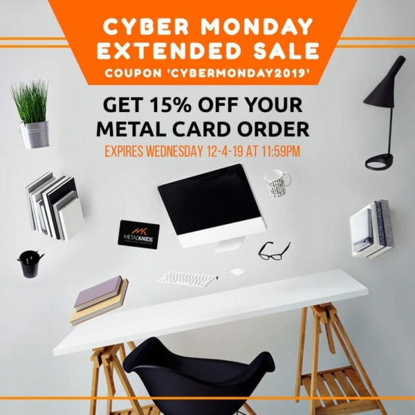 Metal Kards Cyber Monday Coupon