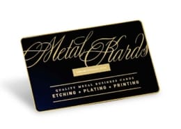 Black And Gold Metal Cards Examples