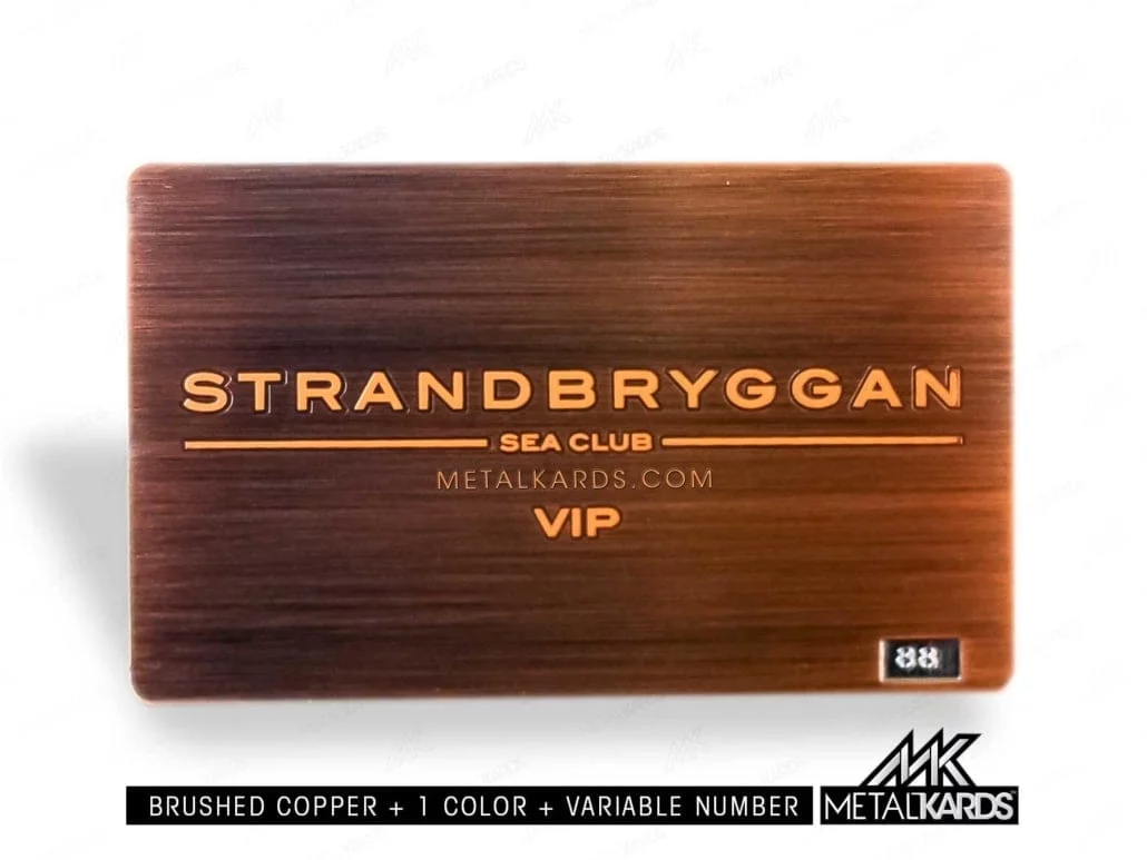 Brushed Copper Cards