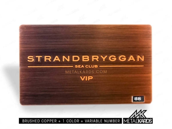 Brushed Copper Cards