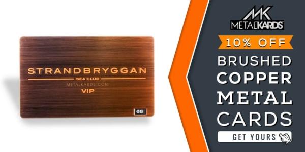 Brushed Copper Cards