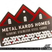 Brushed Black Metal Card