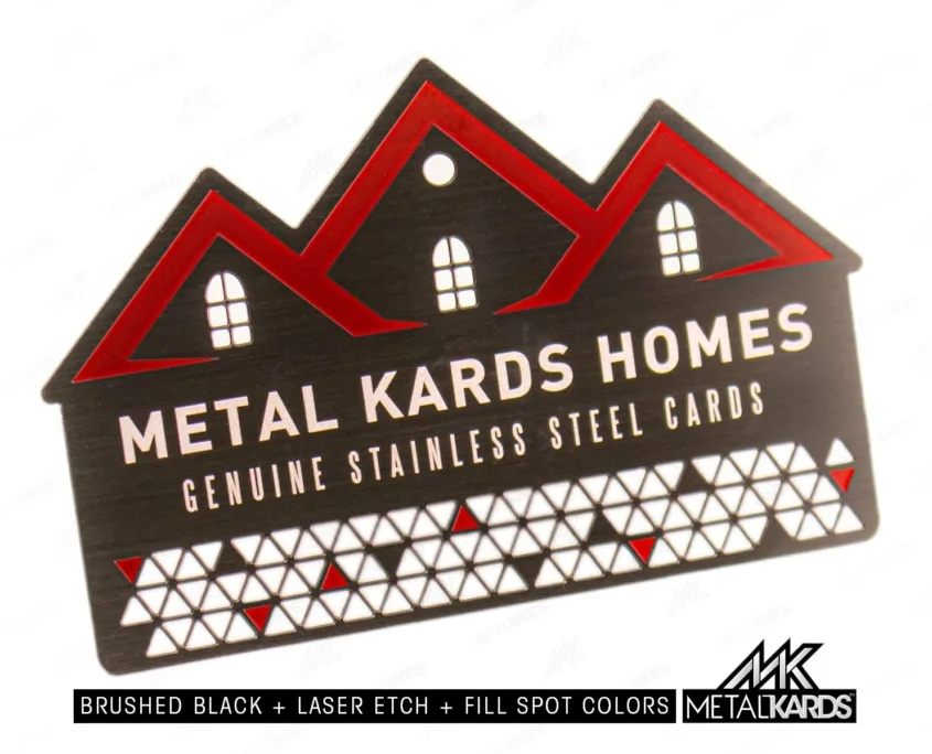 Brushed Black Metal Card