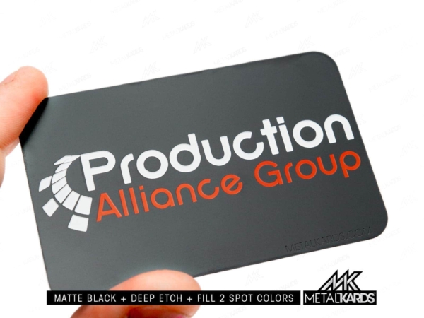 Examples Deep Etch Black Metal Card