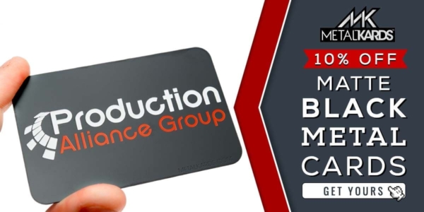Examples Deep Etch Black Metal Cards