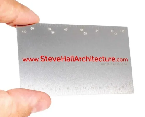 Etch Ruler Metal Card
