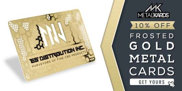 Frosted Gold Metal Card