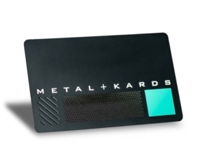 2 Color Black Metal Cards