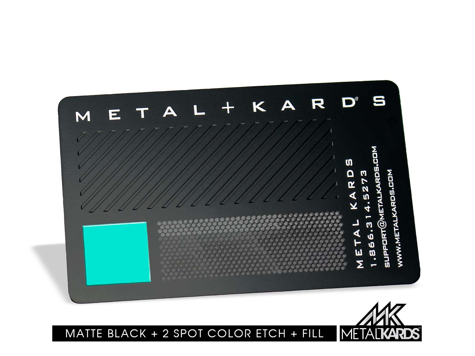 2 Color Black Metal Cards