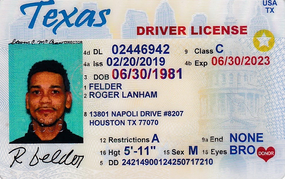 DRIVERS LICENSE BACK – Metal Kards