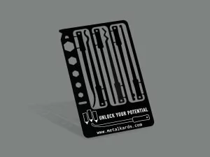 Ultra Thick Black Metal Business Cards - MetalKards.com