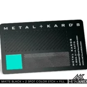 Matte Black Metal Card