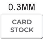0.3mm White Metal Cards