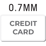 0.7mm White Metal Cards