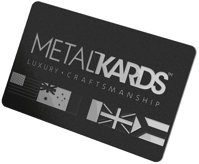 Black Metal Business Cards