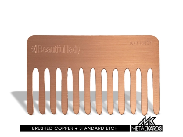 Etched Copper Metal Cards