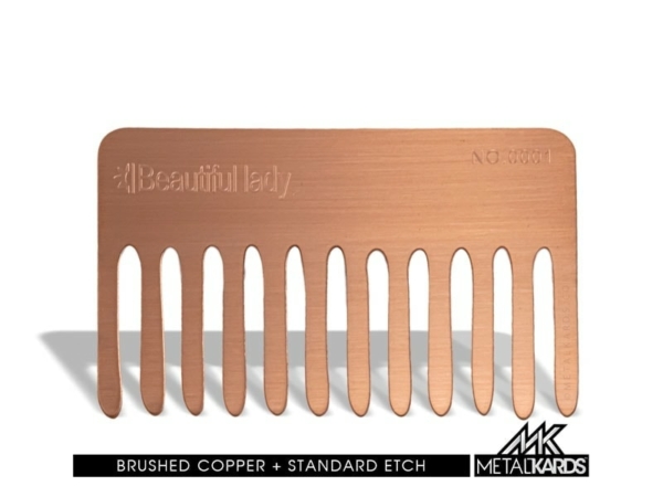 Etched Copper Metal Cards