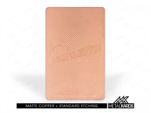 Matte Copper Metal Cards