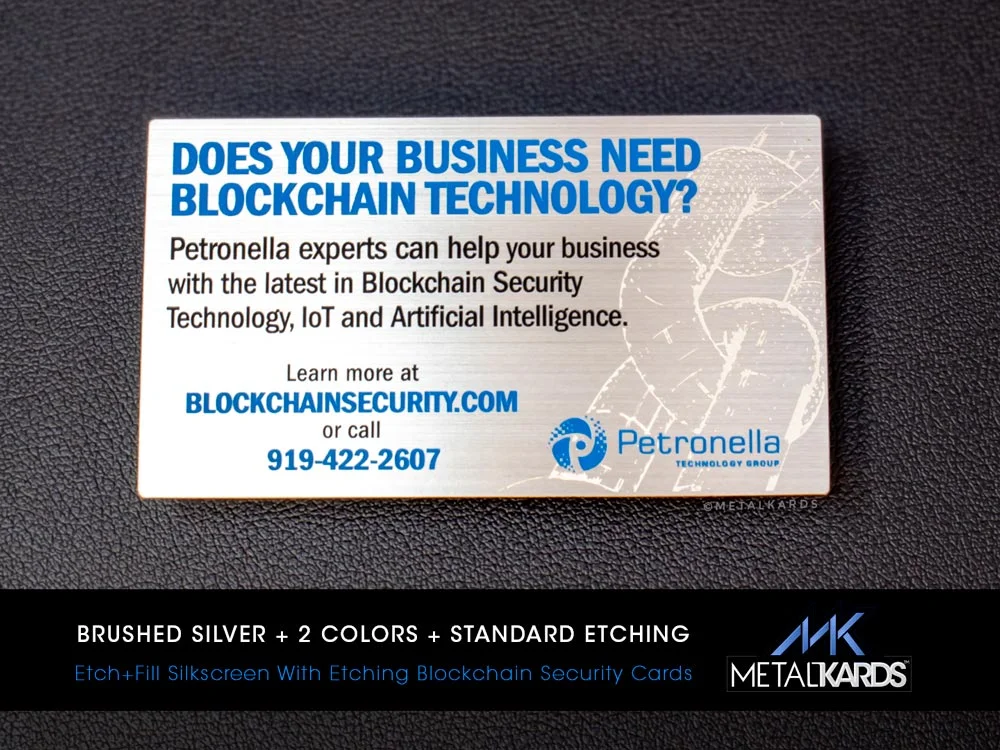 Blockchain Security It Metal Cards